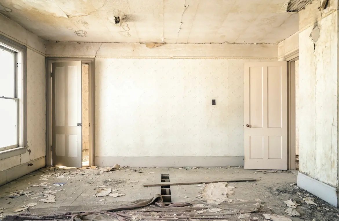 Waste disposal crew managing a cleanout project in New Paltz